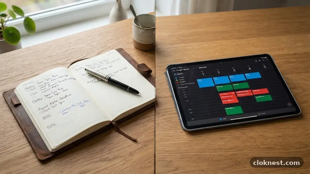 Digital Planner vs Paper Planner